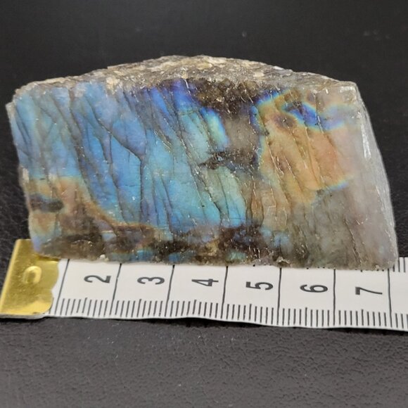 Labradorite Mineral Polished on one side - Picture 5 of 5
